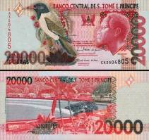 *20 000 Dobras Svätý Tomáš a Princov ostrov 1996-2013, P67 UNC - Kliknutím na obrázok zatvorte -